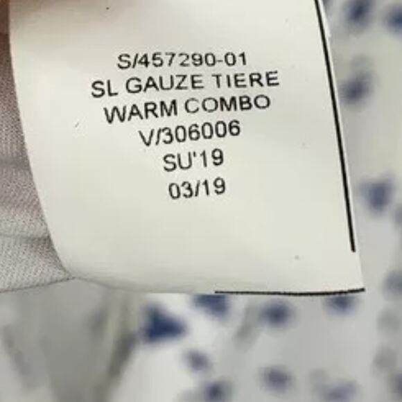 Banana Republic Tiered Ruffle Floral Print Sundress White/Blue Size 2 - Picture 4 of 6